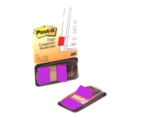 Indeksi 25.4*43.2mm, violetas, 50 lapias, Post-it